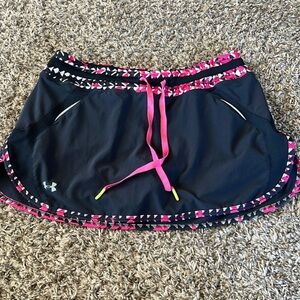 Under Armour Black and Pink Athletic Skort